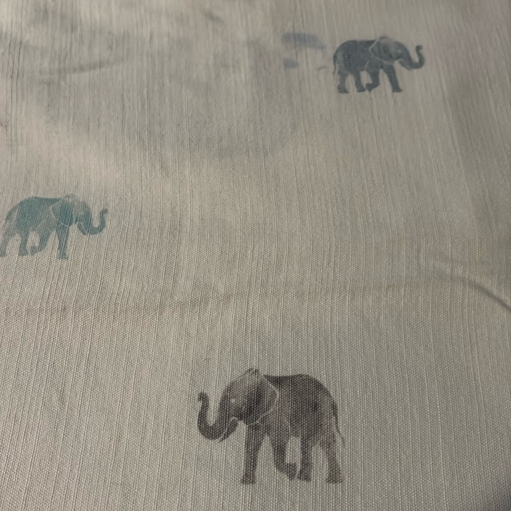 cotton woven elephant stamped shower curtain & New woven Curtain 72x96 #76